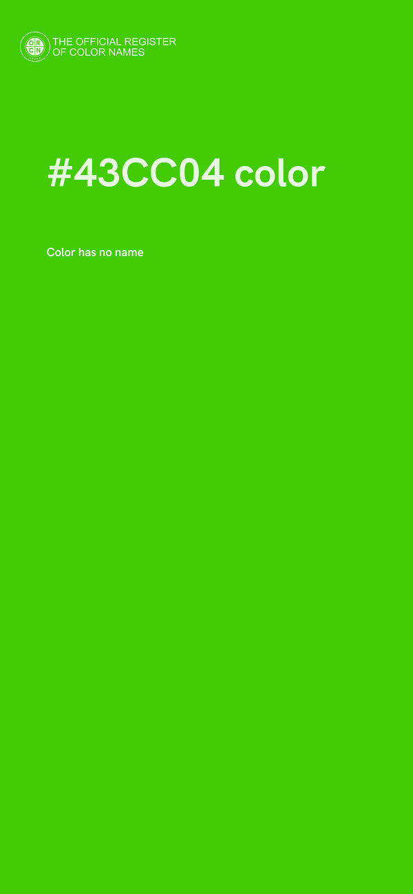 #43CC04 color image