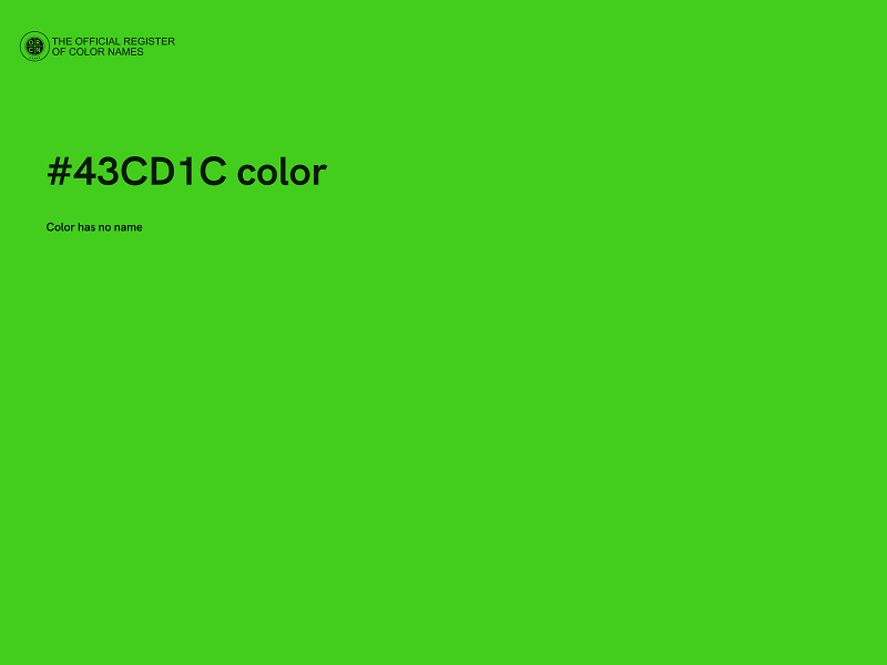 #43CD1C color image
