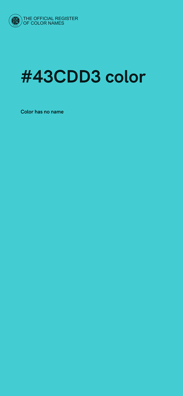 #43CDD3 color image