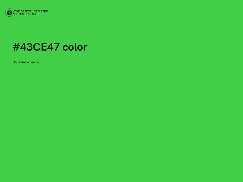 #43CE47 color image