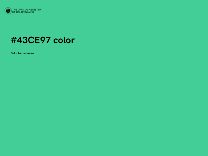 #43CE97 color image