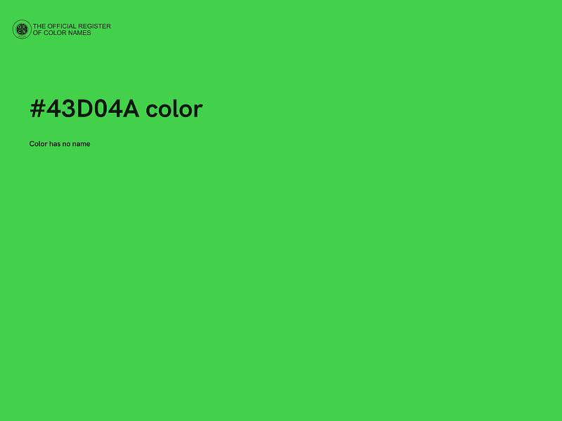 #43D04A color image