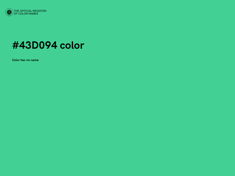 #43D094 color image