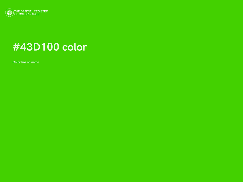 #43D100 color image