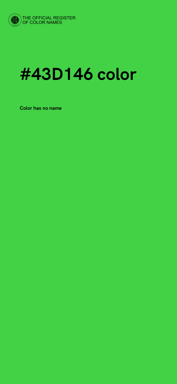 #43D146 color image