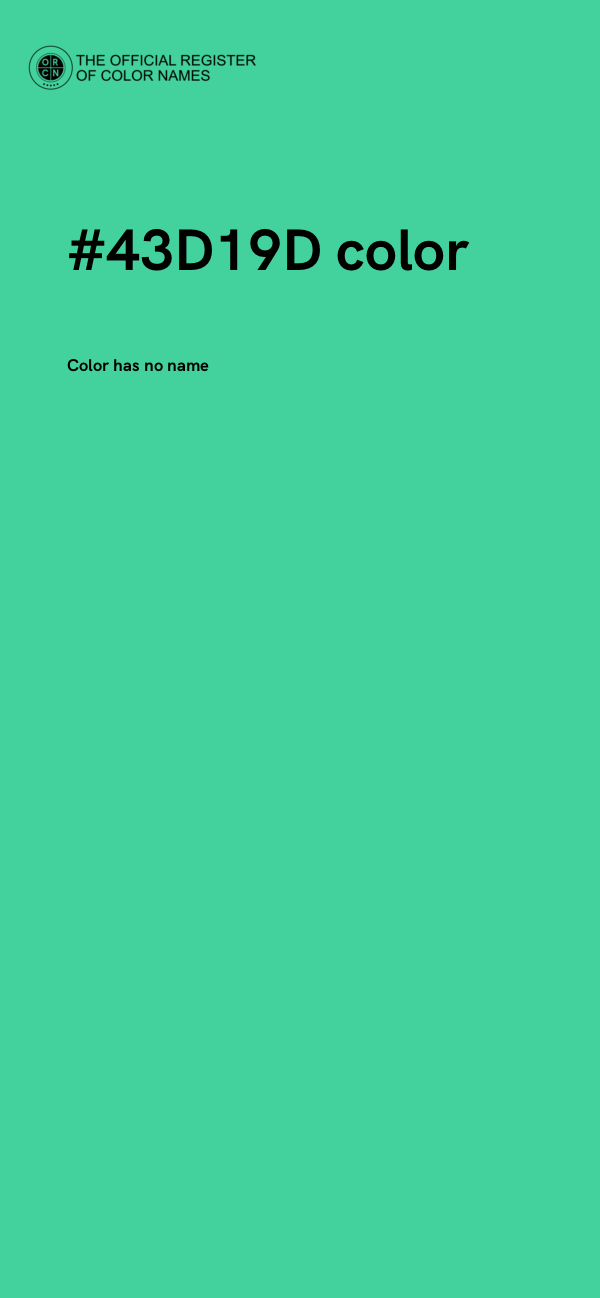 #43D19D color image
