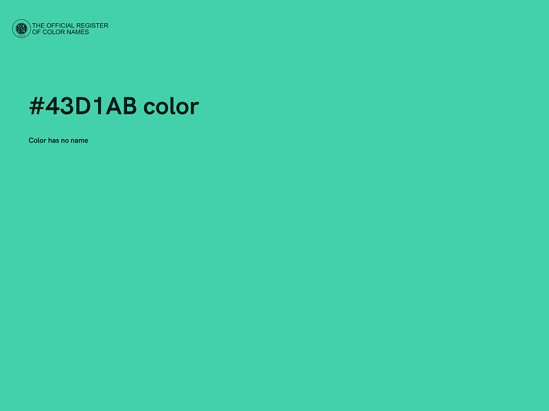 #43D1AB color image