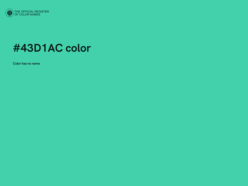 #43D1AC color image