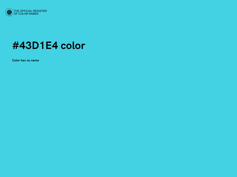 #43D1E4 color image