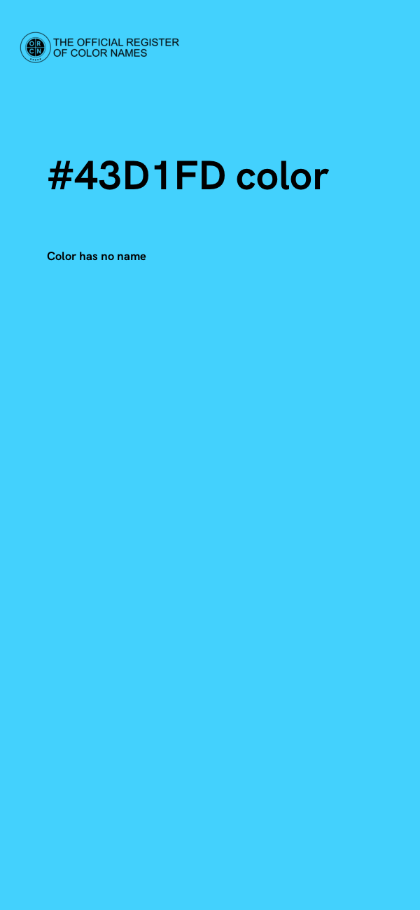 #43D1FD color image