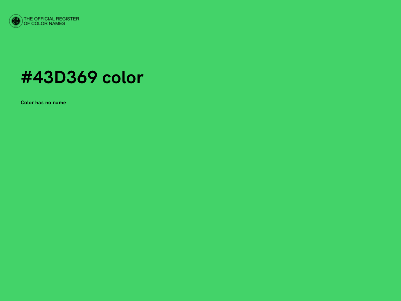 #43D369 color image