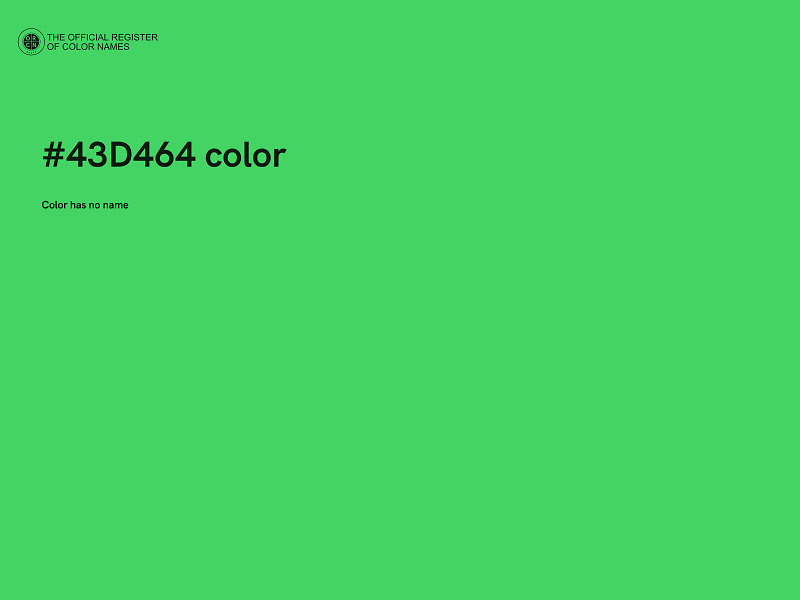 #43D464 color image