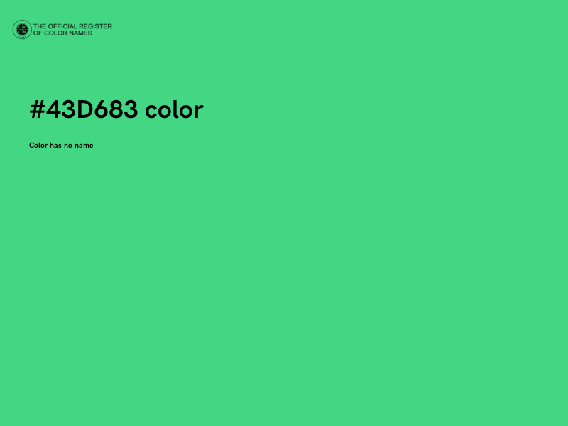 #43D683 color image
