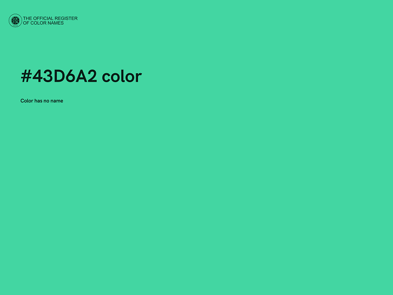 #43D6A2 color image