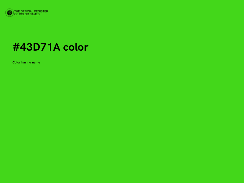 #43D71A color image