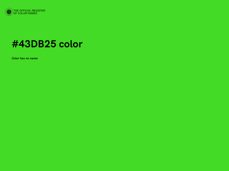 #43DB25 color image