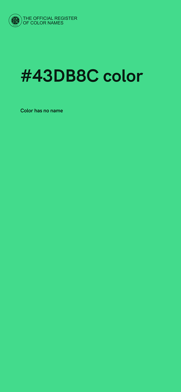 #43DB8C color image