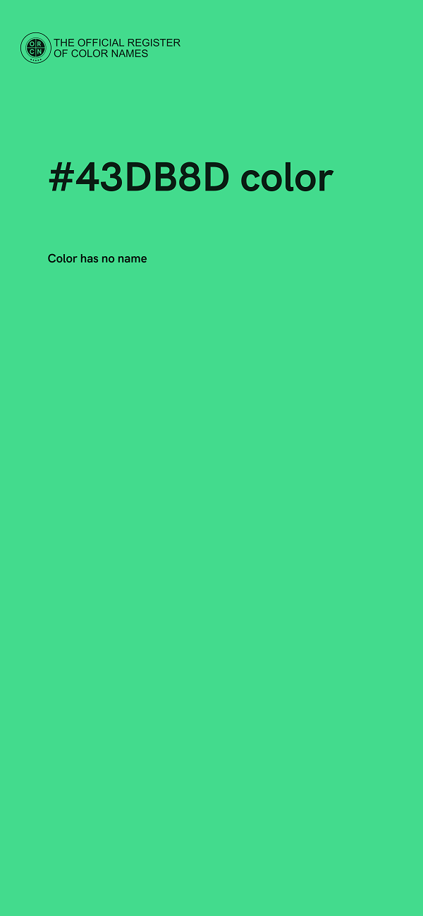 #43DB8D color image