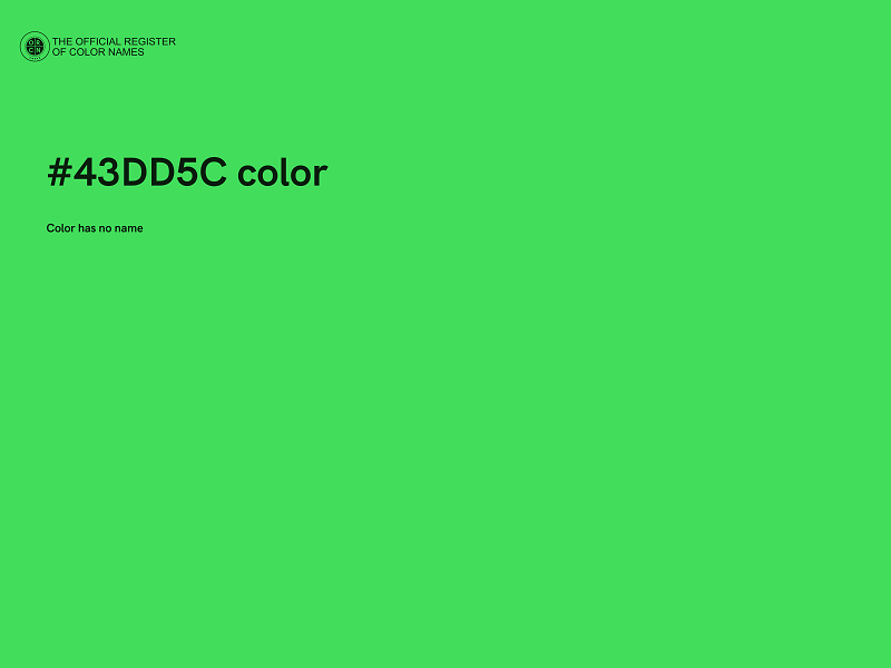 #43DD5C color image