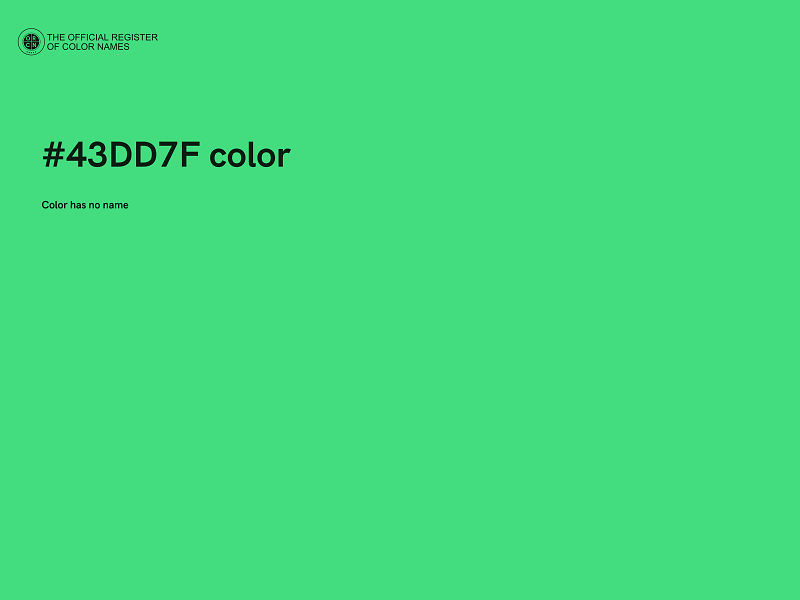 #43DD7F color image