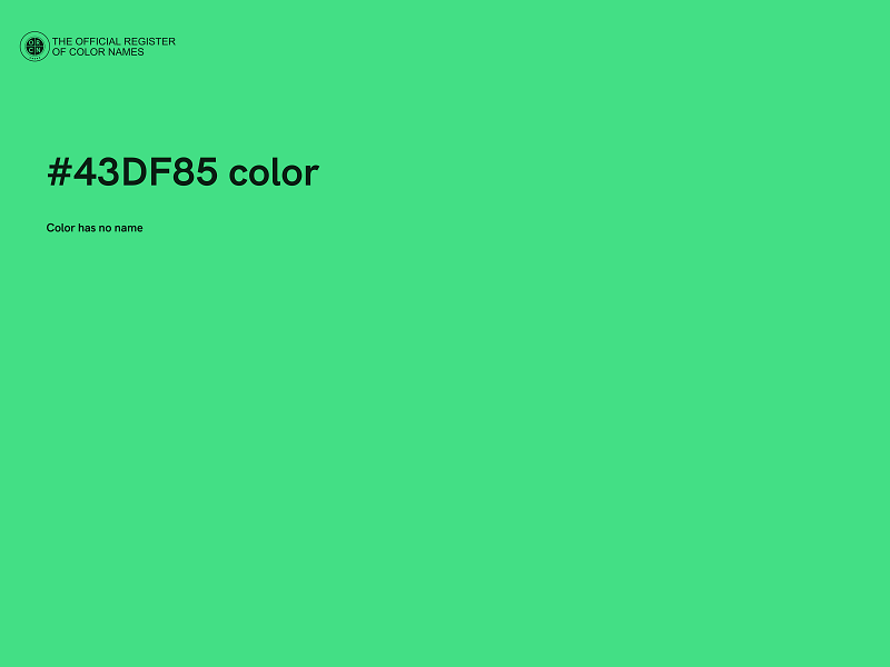 #43DF85 color image