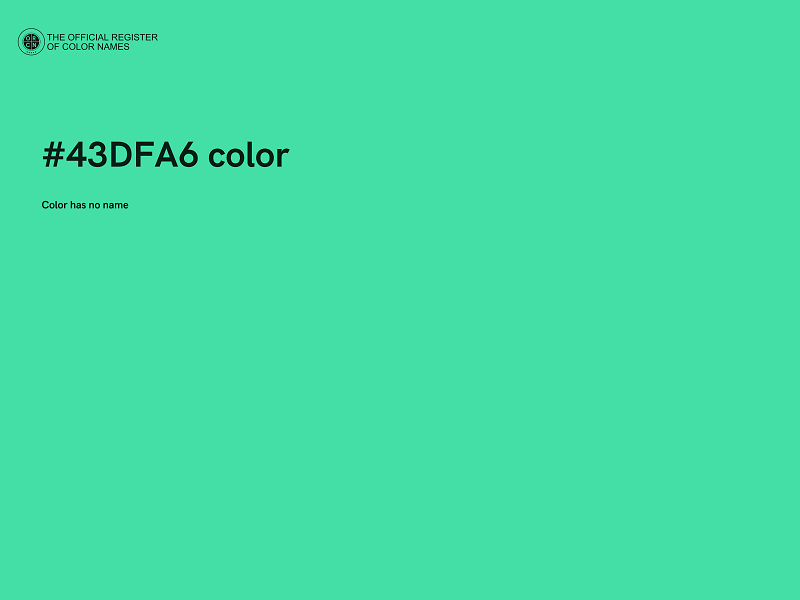 #43DFA6 color image