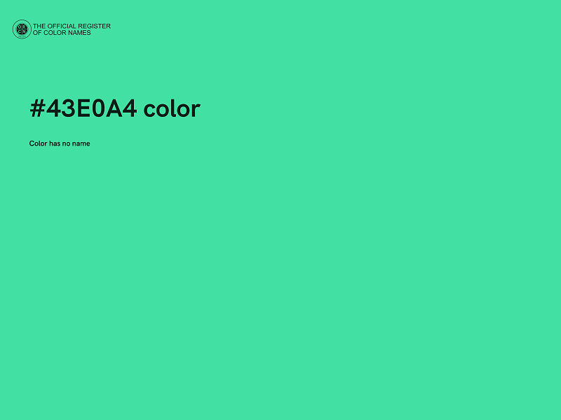 #43E0A4 color image