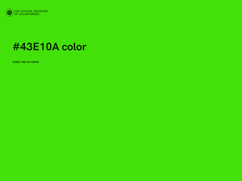 #43E10A color image