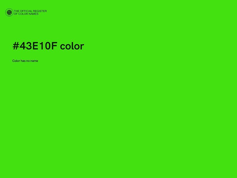 #43E10F color image