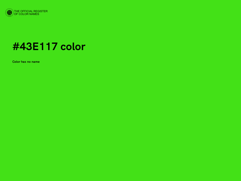 #43E117 color image