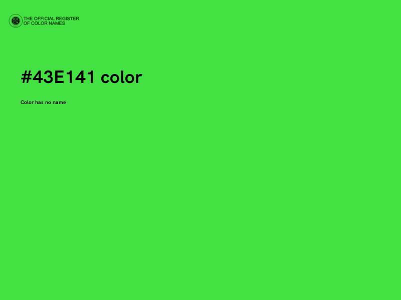 #43E141 color image