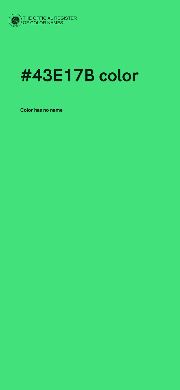 #43E17B color image