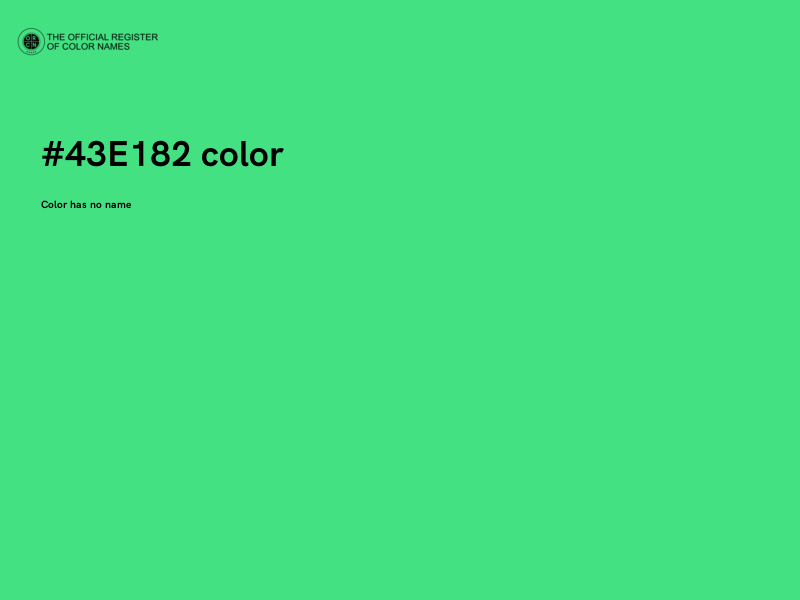 #43E182 color image