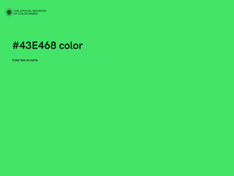 #43E468 color image