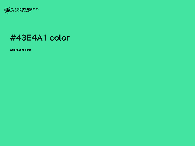 #43E4A1 color image