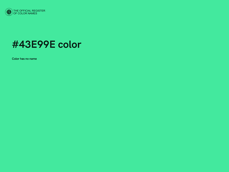 #43E99E color image