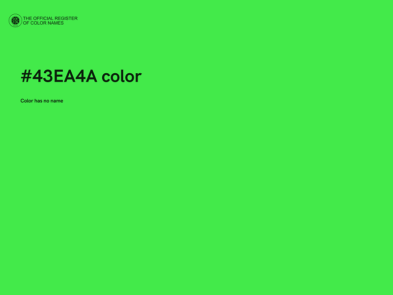 #43EA4A color image