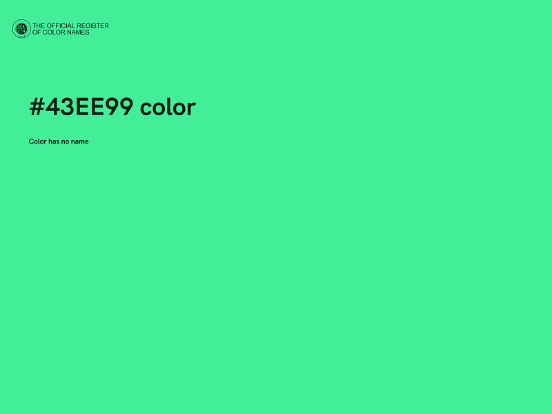 #43EE99 color image