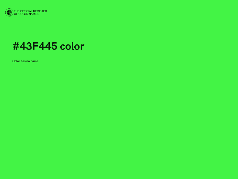 #43F445 color image