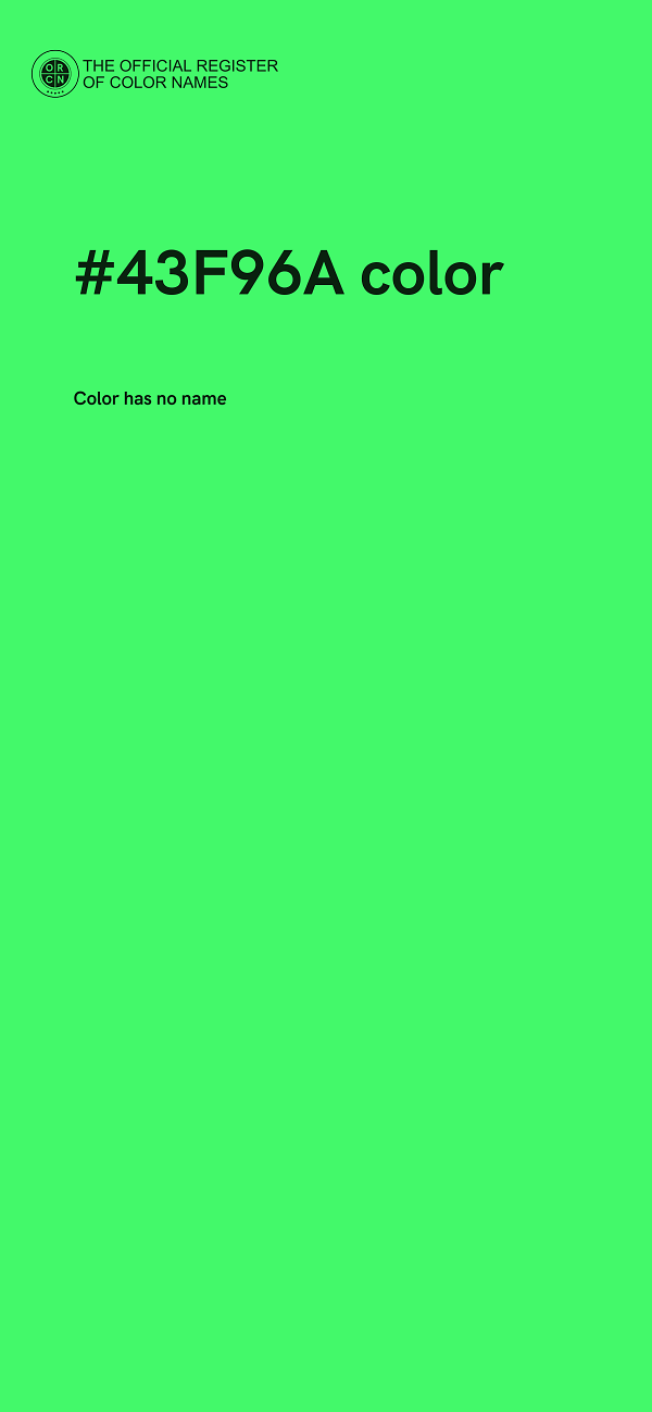 #43F96A color image