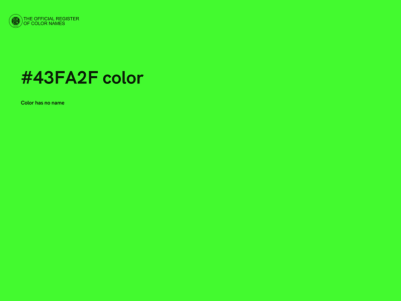 #43FA2F color image