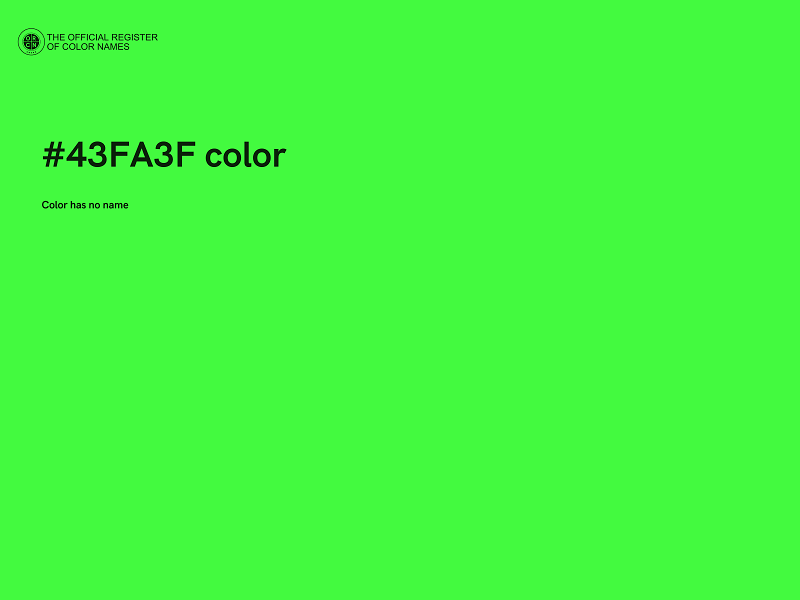 #43FA3F color image