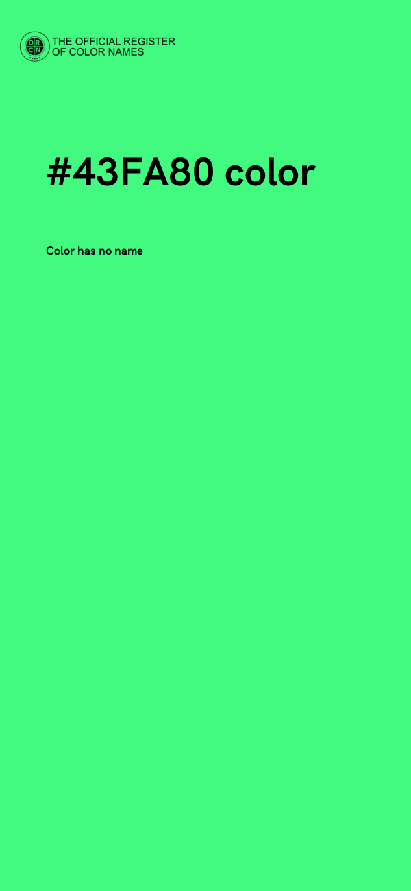 #43FA80 color image