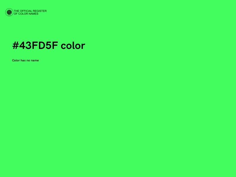 #43FD5F color image