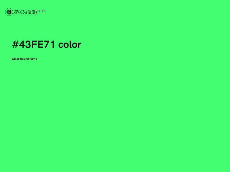 #43FE71 color image