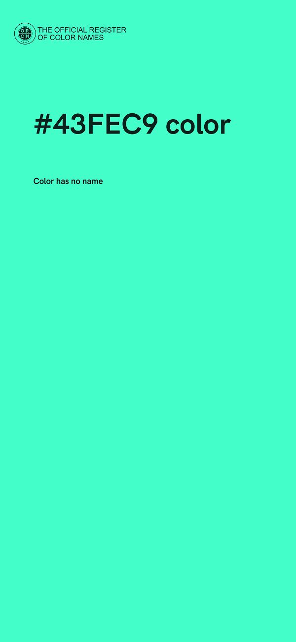 #43FEC9 color image