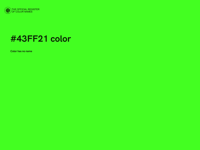 #43FF21 color image