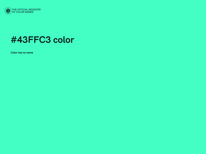 #43FFC3 color image