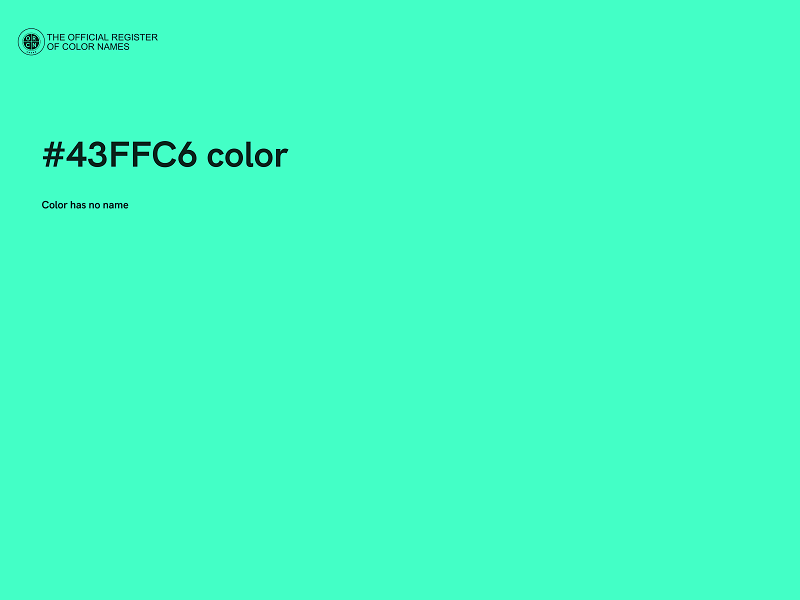 #43FFC6 color image