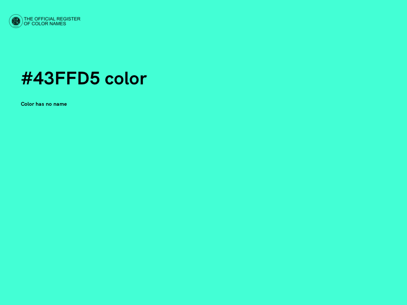 #43FFD5 color image